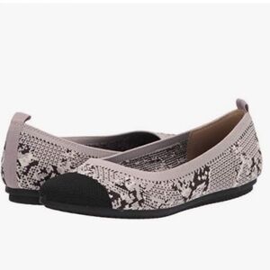 Vince Camuto Femillie gray, and black slip on washable antimicrobial flats